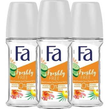 Fa Freshly Free Cucumber Melon 3x50 ml Roll-On