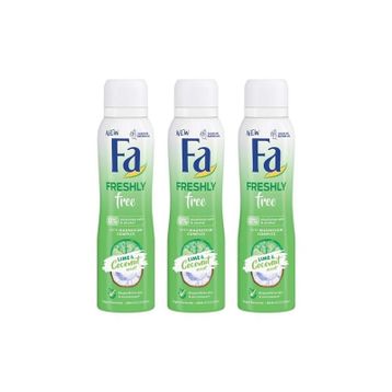 Fa Freshly Free Lime And Coconut 3x150 ml Kadın Sprey Deodorant