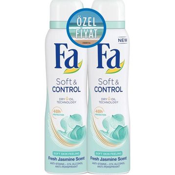 Fa Soft & Control 2x150 ML Sprey Deodorant