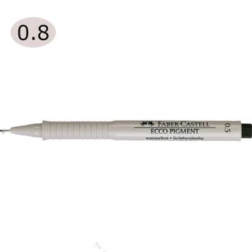 Faber Castell 0.8 mm Ecco Pigment 10 Adet Çizim Kalemi