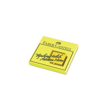 Faber-Castell 100 Sayfa 75x75 Fosforlu Sarı Yapışkanlı Not Kağıdı