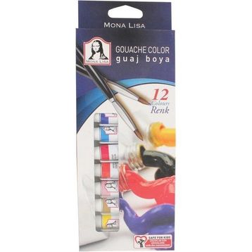 Faber Castell 12 ml 12 Renk Plastik Kutu Tüp Guaj Boya