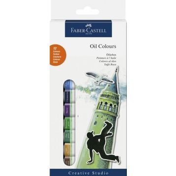 Faber Castell 12 Renk 12 ml Yağlı Boya