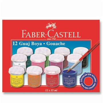 Faber Castell 12 Renk 12x15 Ml Guaj Boya