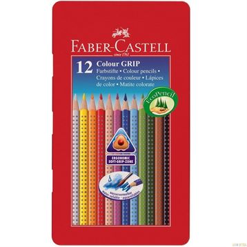 Faber-Castell 12 Renk Kuruboya Redline Metal Kutu