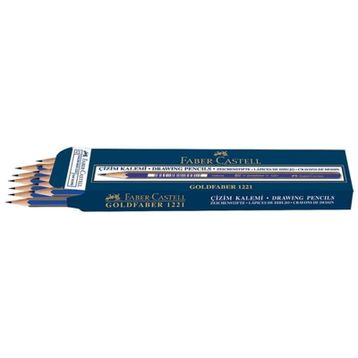 Faber Castell 1221 Dereceli 2H Kurşun Kalem 4'lü Set