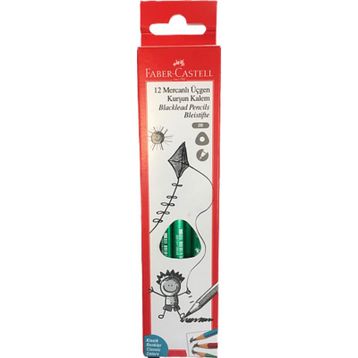 Faber Castell 12'li Mercanlı Klasik Renkler 2b Üçgen Kurşun Kalem