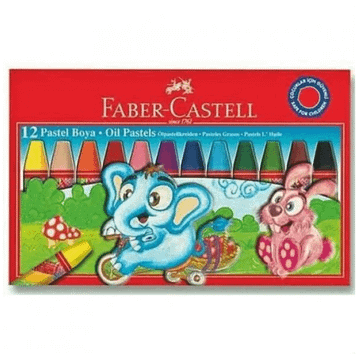 Faber-Castell 12'li Renkli Karton Kutu Pastel Boya