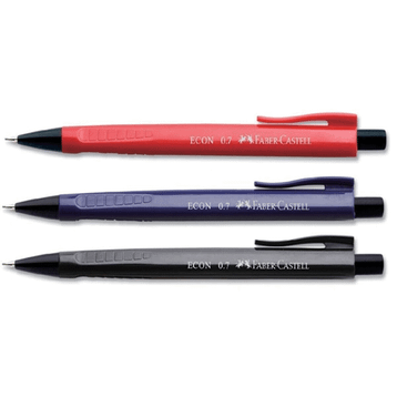 Faber-Castell 135010 Econ Koyu Renk 0.7 mm Versatil Kalem