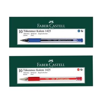 Faber Castell 1425 10 Mavi 10 Kırmızı İğne Uç Tükenmez Kalem