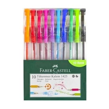 Faber Castell 1425 Renkli 10'lu Tükenmez Kalem