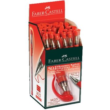 Faber-Castell 142521-50 İğne Uç Kırmızı Tükenmez Kalem