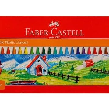 Faber Castell 15'li Wax Crayon Silinebilir Mum Pastel Boya