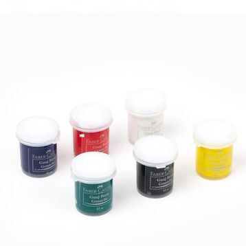 Faber Castell 160400-0402 6 Renk Guaj Boya