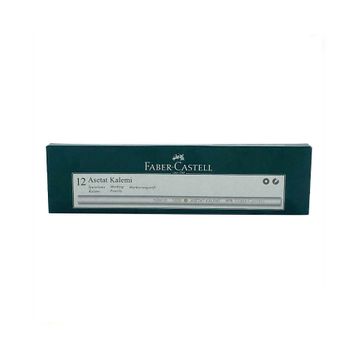 Faber-Castell 1700 Beyaz 12'li Asetat Boya Kalemi