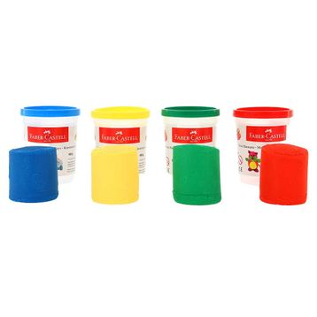 Faber Castell 2021 4 x 100 gr Klasik Oyun Hamuru