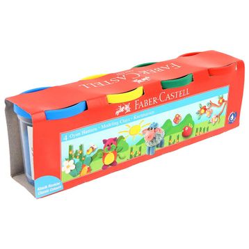 Faber Castell 2021 4 x 100 gr Klasik Oyun Hamuru