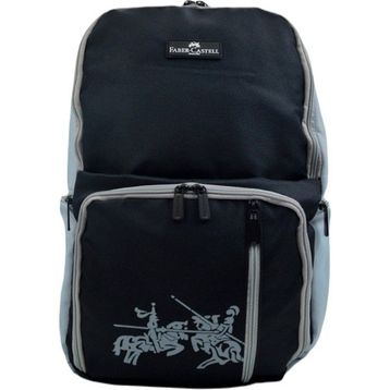Faber Castell 23-1 King Gri-Siyah Laptop Bölmeli 5 Gözlü Okul Sırt Çantası