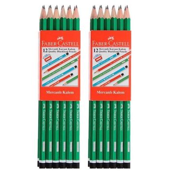 Faber-Castell 24'lü Mercanlı Kurşun Kalem