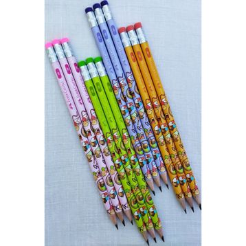 Faber Castell 2B Yeşil 12'li Jimnastik Silgili Kurşun Kalem