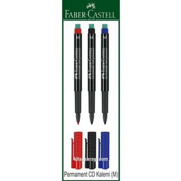 Faber Castell 3 Renk M Permament CD Kalem Seti