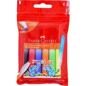 Faber-Castell 30642 Jumbi 42 6'lı Keçeli Kalem