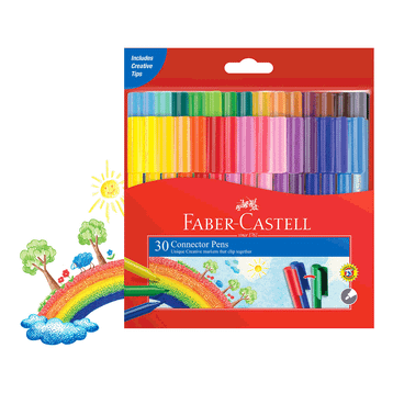 Faber-Castell 30'lu 5068113000 Eğlenceli Keçeli Kalem