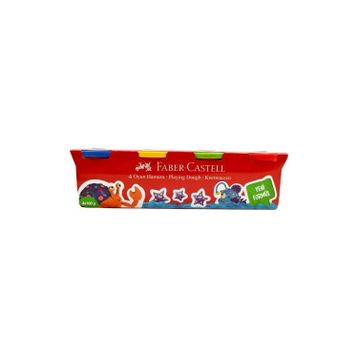 Faber-Castell 361543 Klasik Renkler 100 GR 4 Renk Oyun Hamuru