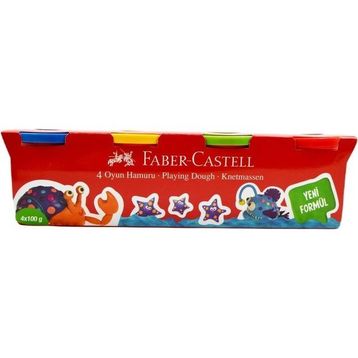 Faber-Castell 361543 Klasik Renkler 100 GR 4 Renk Oyun Hamuru