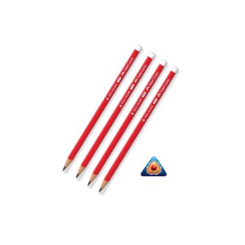 Faber Castell 4 Adet 2.5B Üçgen Kurşun Okul Kalemi