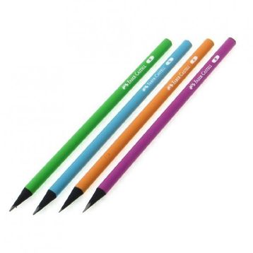 Faber Castell 4 Adet B Dereceli Neon Yuvarlak Kurşun Kalem