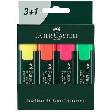 Faber Castell 4 lü Set Fosforlu Kalem