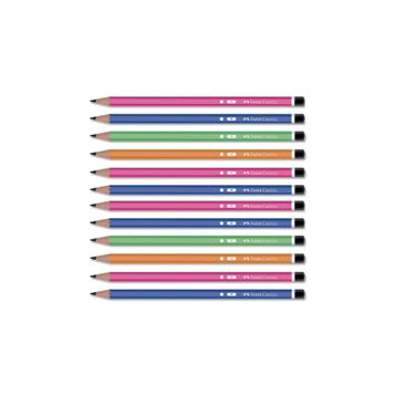 Faber Castell 4 Opak 2B Kırmızı Kopya Kurşun Kalem