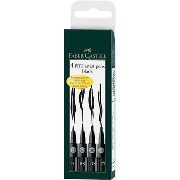 Faber-Castell 4 Pitt Siyah Çizim Kalemi