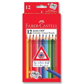 Faber Castell 4005401109143 5170110912 Jumbo Grip 12'li Kuru Boya Kalemi