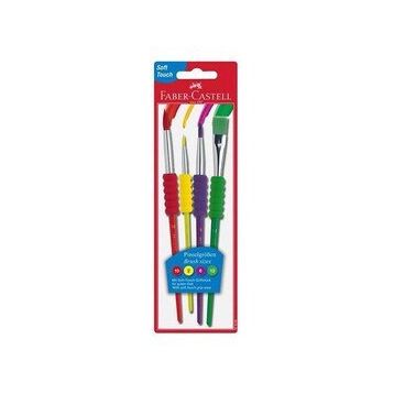 Faber-Castell 4'lü Soft Touch Parlak Renkler Fırça Seti