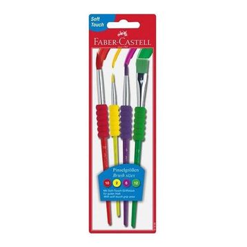 Faber-Castell 4'lü Soft Touch Parlak Renkler Fırça Seti