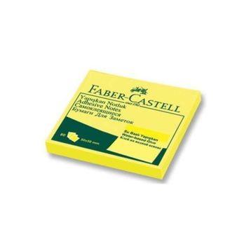 Faber Castell 50x50 Fosforlu Sarı Yapışkanlı Not Kağıdı
