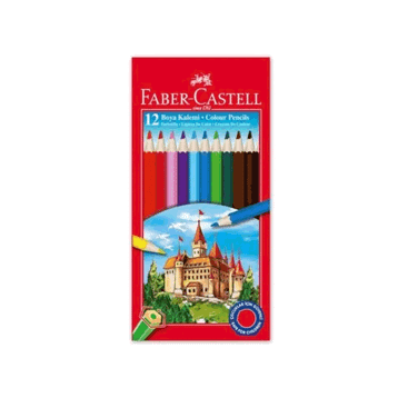 Faber Castell 5171 1 Red Line Tam Boy 12'li Kuru Boya