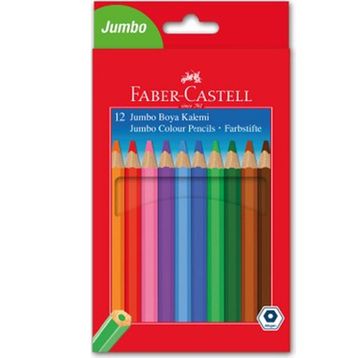 Faber-Castell 517195100 12 Renk Jumbo Kuru Boya