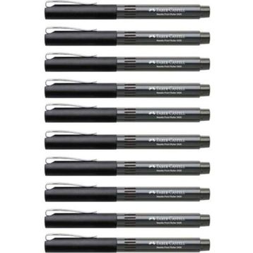 Faber Castell 5405 0.5 mm İğne Uçlu Siyah 10'lu Roller Kalem