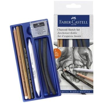 Faber Castell 5727711 Charcoal Sketch Set- Kömür Eskiz Seti