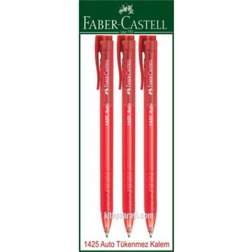 Faber Castell 6 Adet 1425 Auto Basmalı Tükenmez Kalem Seti