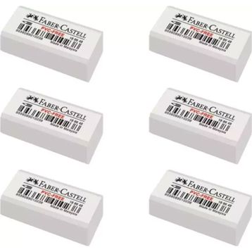 Faber Castell 7086/6 6'lı Beyaz Silgi