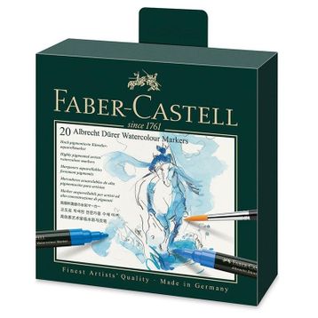 Faber Castell Albrecht Dürer Watercolour Marker Suluboya Markör Fırça Uçlu Kalemi Seti 20 Renk