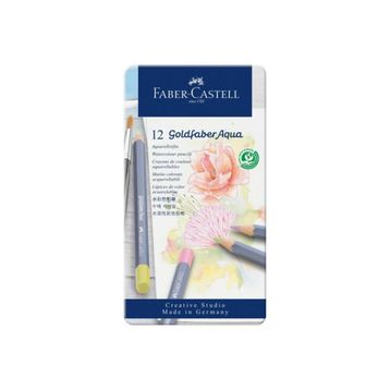 Faber Castell Aqua Bk Goldfaber 12'li Pastel Metal Kutu