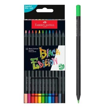 Faber Castell Black Edition 12 Renk Boya Kalemi