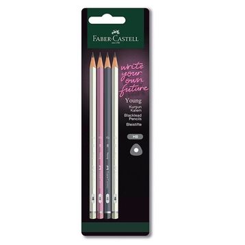 Faber Castell BLS Young Mercanlı KK HB 4'lü Kurşun Kalem