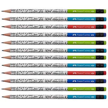 Faber Castell Caligraphy Silgili Yuvarlak Kurşun Kalem 12 Li Paket (5244119603) MRKZS45199