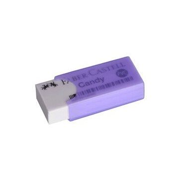 Faber Castell Candy Mor Kılıflı Beyaz Silgi